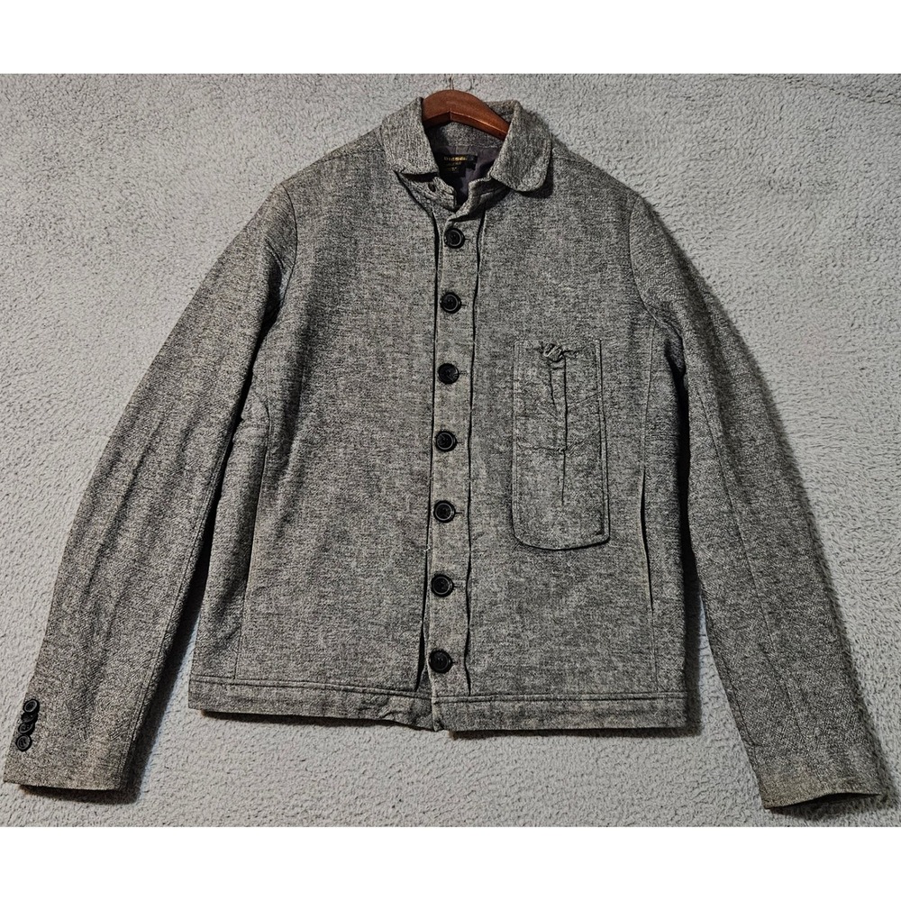 Diesel Black Gold‎ 100% Cotton Button Up Jacket Gray Men's Size Medium
